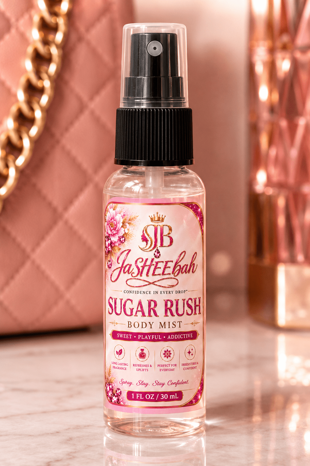 Sugar Rush Body Mist — Sweet • Playful • Addictive 💕✨ 1 oz. - JaSHEEbah Essentials