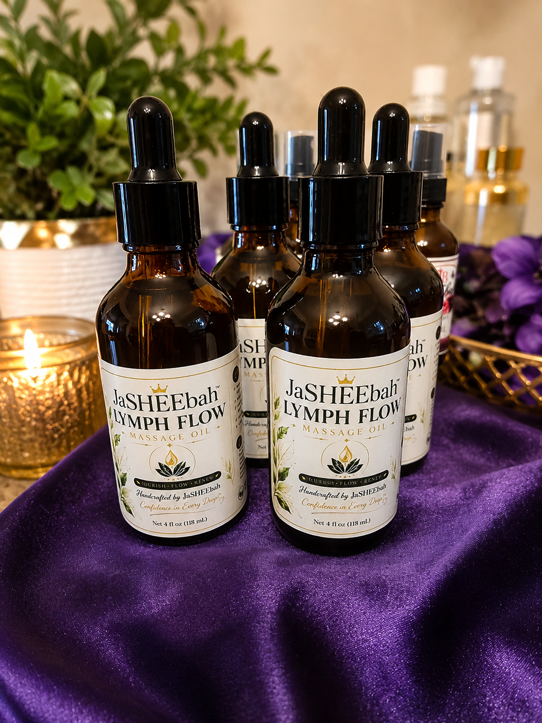 Lymph Flow Massage Oil 2oz.